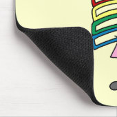 Girl Smart, weil ich Tshirts und Geschenke lese Mousepad (Ecke)