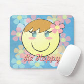Girl Smiley Mousepad (Mit Mouse)