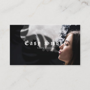 Girl Smoke Vape Shop Business Card Visitenkarte