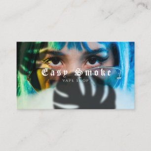 Girl Smoke Vape Shop Business Card Visitenkarte
