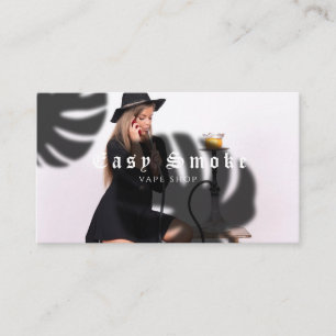 Girl Smoke Vape Shop Business Card Visitenkarte