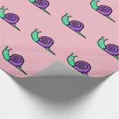 Girl Snail Geschenkpapier (Ecke)