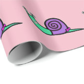 Girl Snail Geschenkpapier (Rolleneckpunkt)