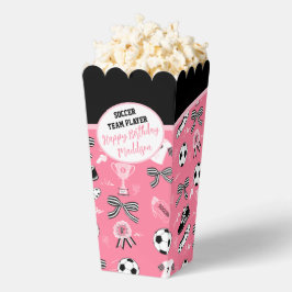 Girl Soccer Player Geburtstagsparty Girl Pink Geschenkschachtel
