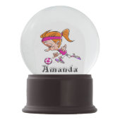 Girl Soccer Schneekugel (Rückseite)