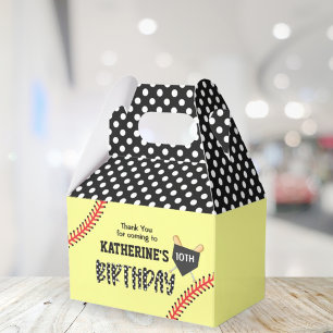 Girl Softball Geburtstagsparty Geschenkschachtel