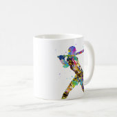 Girl Softball Player Kaffeetasse (VorderseiteRechts)