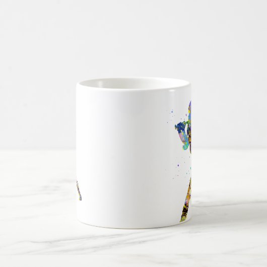 Girl Softball Player Kaffeetasse (Mittel)