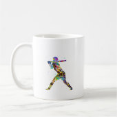 Girl Softball Player Kaffeetasse (Links)