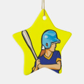 Girl-Software-Baseball-Player-Grafik Keramikornament (Rechts)