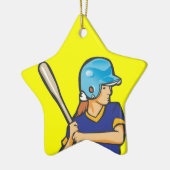 Girl-Software-Baseball-Player-Grafik Keramikornament (Links)