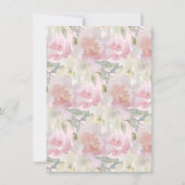 Girl Sprinkle Baby Dusche Wasserfarben Foil Balloo Einladung (Rückseite)