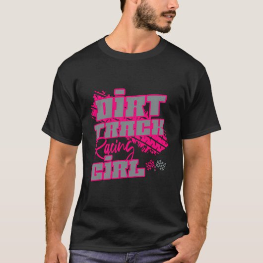 Girl Sprint Car Racing T-Shirt (Vorderseite)