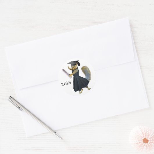 Girl Squirrel Grad 2018 Sticker (Umschlag)