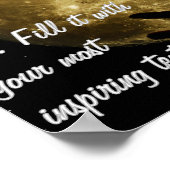 Girl staring at the moon poster (Ecke)