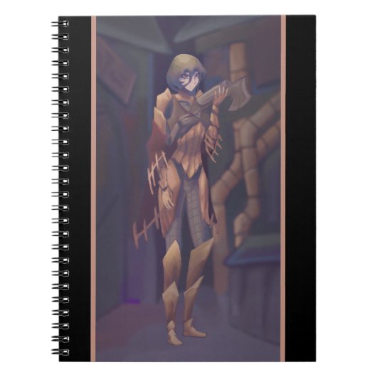 Girl Steampunk anime Notizblock (Vorderseite)