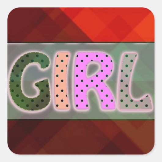 Girl Sticker (Vorderseite)