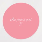 Girl-Sticker Etiketten (Design 2)