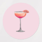Girl-Sticker Etiketten (Design 1)