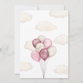 Girl Storck Special Delivery Baby Dusche Einladung (Rückseite)