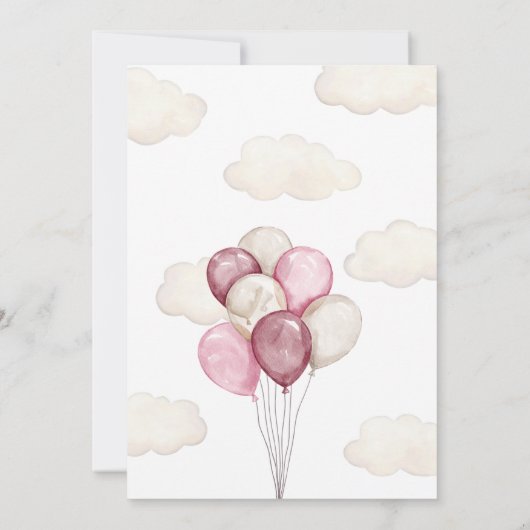 Girl Storck Special Delivery Baby Dusche Einladung (Rückseite)