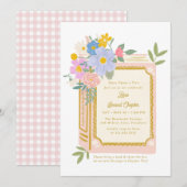 Girl Storybook 2nd Birthday Invitation  Einladung (Vorne/Hinten)