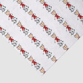 Girl Strichmännchen Soccer Red Uniform Tissue Pape Seidenpapier (Ausschnitt)