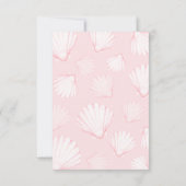 Girl Summer Beach Baby Dusche Dankeskarte (Rückseite)