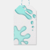 Girl Summer Beach Birthday Favor Geschenkanhänger (Rückseite)