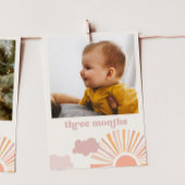 Girl Sun Monthly Banner - Drei Monate Einladung