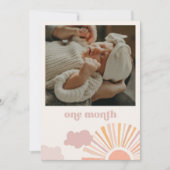 Girl Sun Monthly Banner - Ein Monat Einladung (Vorderseite)