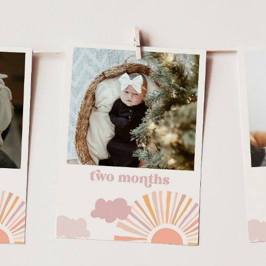 Girl Sun Monthly Banner - Zwei Monate Einladung