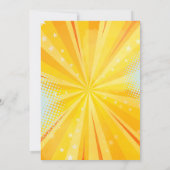 Girl Superhero Baby Dusche Einladung (Rückseite)