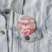 Girl Superhero Bunny Button (Beispiel)