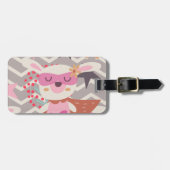 Girl Superhero Bunny Gepäckanhänger (Vorderseite horizontal)