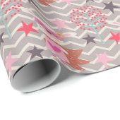 Girl Superhero Bunny Geschenkpapier (Rolleneckpunkt)