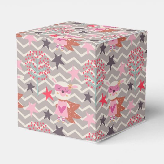 Girl Superhero Bunny Geschenkschachtel (Rückseite)