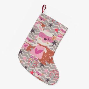 Girl Superhero Bunny Kleiner Weihnachtsstrumpf