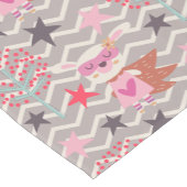 Girl Superhero Bunny Kurzer Tischläufer (Ecke)