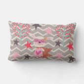 Girl Superhero Bunny Lendenkissen (Rückseite)