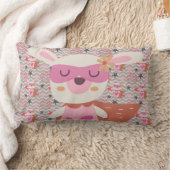 Girl Superhero Bunny Lendenkissen (Decke)