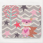 Girl Superhero Bunny Mousepad (Vorne)