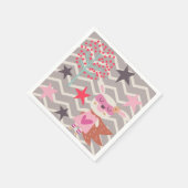 Girl Superhero Bunny Serviette (Ecke)