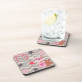 Girl Superhero Bunny Untersetzer (Rechte Seite)