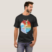 Girl Surfers Frauensurfing Waves Frauensurfboa T-Shirt (Vorne ganz)