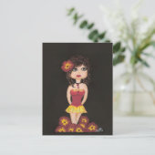 Girl Süsse Girl Postkarte (Stehend Vorderseite)