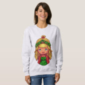 Girl Sweatshirt Christmas girl (Vorne ganz)