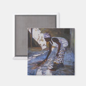 Girl Sweeping I 2002 Magnet (Vorderseite/Rückseite)