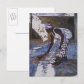 Girl Sweeping I 2002 Postkarte (Vorne/Hinten)