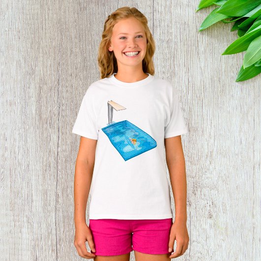 Girl Swimming T - Shirt